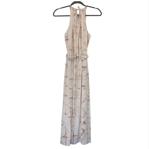 Anthropologie Cloth & Stone Side Slit Halter Dress Small Vacation Summer - Picture 4 of 7